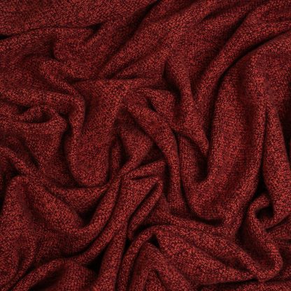 Red, brown and turmeric knitted blanket - Image 3