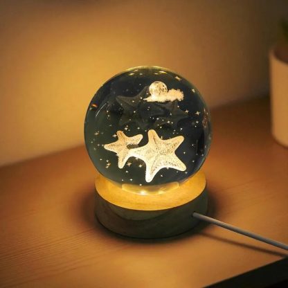 Crystal Starfish Night Light Ornament - Image 2
