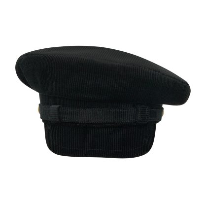 Black corduroy vintage beret - Image 5