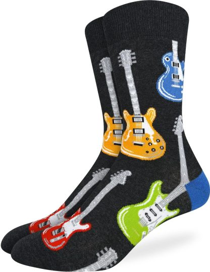 Rock guitar themed fun socks - Image 2