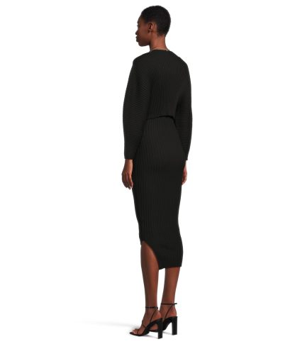 Black knitted skirt suit - Image 2