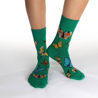 Spring butterfly themed trendy socks