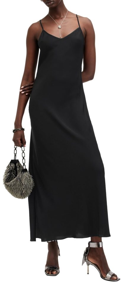 Black suspender long dress - Image 5