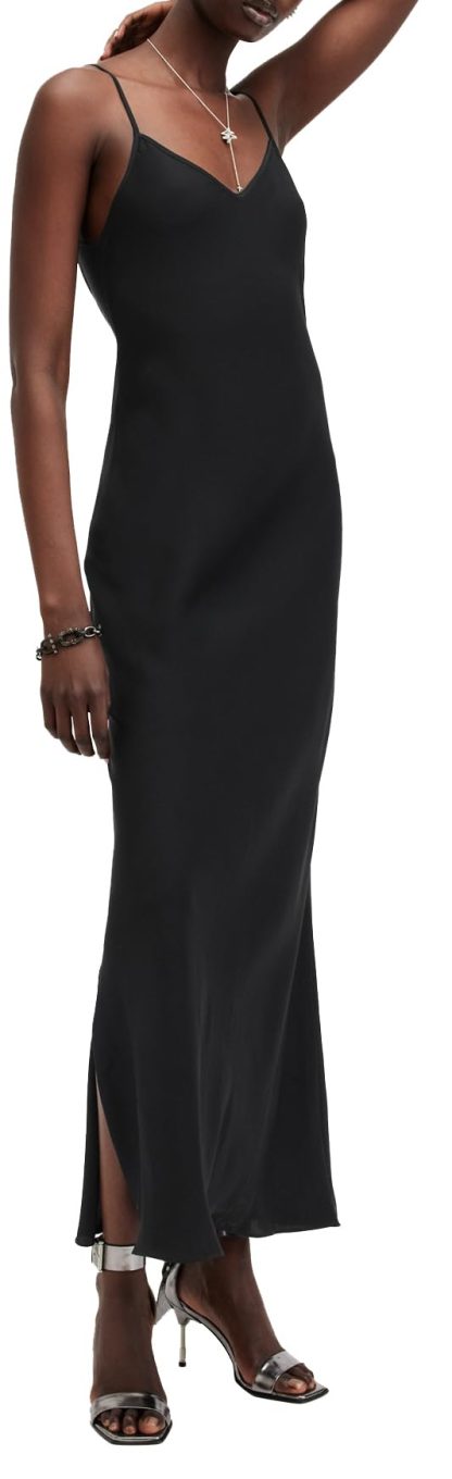Black suspender long dress - Image 3