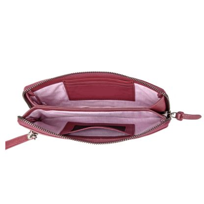 Vintage top-grain cowhide long wristlet wallet - Image 2