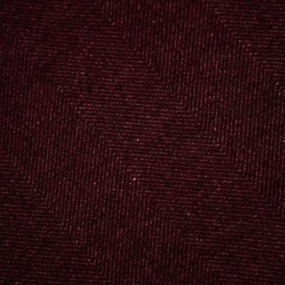 Vintage Burgundy Herringbone Tassel Throw Blanket - Image 4