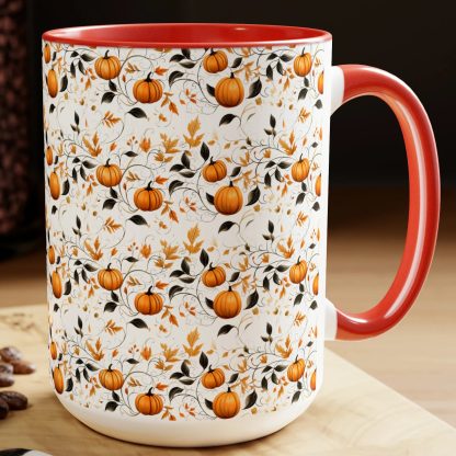 Autumn Pumpkin Vine Mug - Image 3