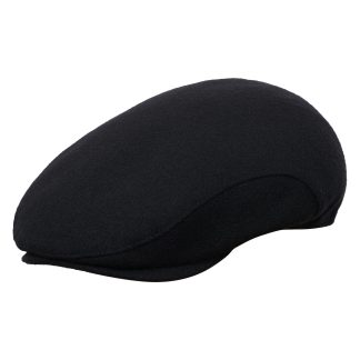 Classic black woolen beret