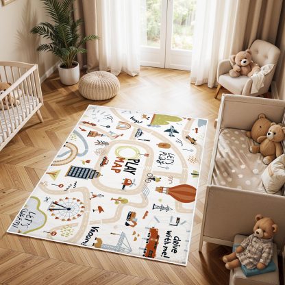 Retro Fun Game Map Children's Carpet - Image 3