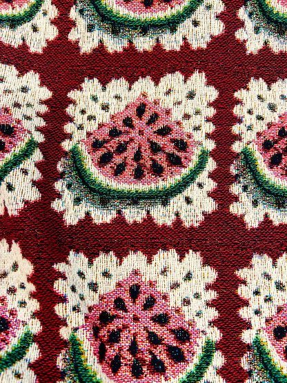 Retro Summer Watermelon Jacquard Blanket - Image 2