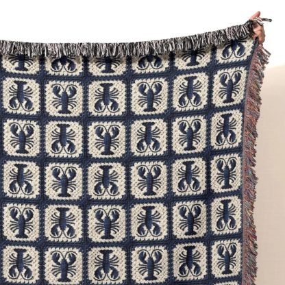Retro niche geometric totem jacquard blanket - Image 5