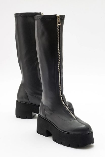Personalized front zipper platform boots - Image 5