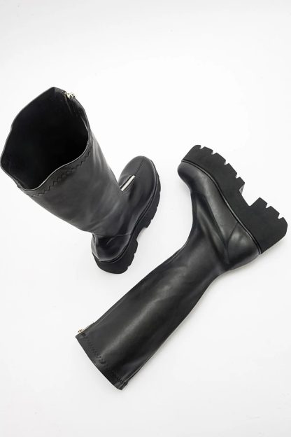 Personalized front zipper platform boots - Image 4