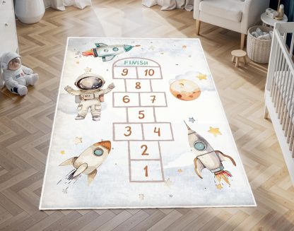 Space Adventure Hopscotch Children's Carpet