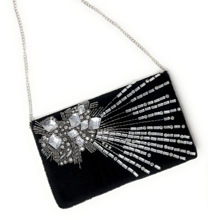 Sparkling Star Handmade Rhinestone Velvet Bag - Image 4