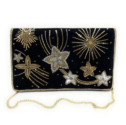 Starlight hand-beaded velvet evening bag - Image 7