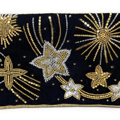 Starlight hand-beaded velvet evening bag - Image 6