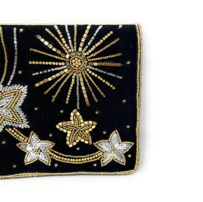 Starlight hand-beaded velvet evening bag - Image 5