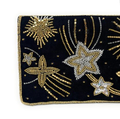 Starlight hand-beaded velvet evening bag - Image 4