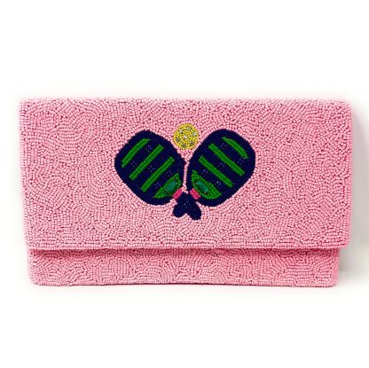 Sweet Tennis Party Hand-Beaded Clutch - Image 9
