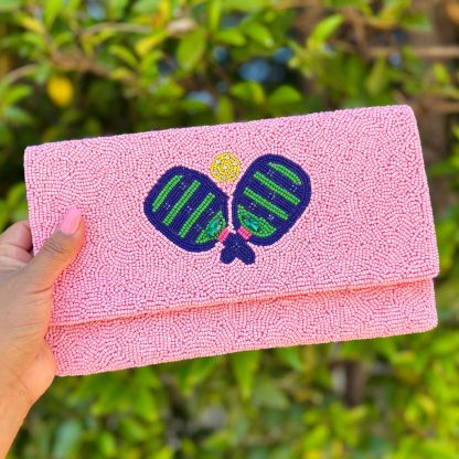 Sweet Tennis Party Hand-Beaded Clutch - Image 8