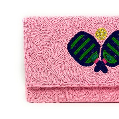 Sweet Tennis Party Hand-Beaded Clutch - Image 6