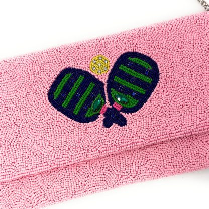 Sweet Tennis Party Hand-Beaded Clutch - Image 4