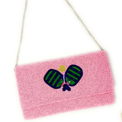 Sweet Tennis Party Hand-Beaded Clutch - Image 3
