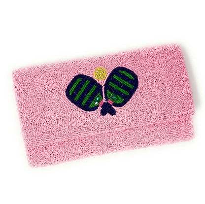 Sweet Tennis Party Hand-Beaded Clutch - Image 2