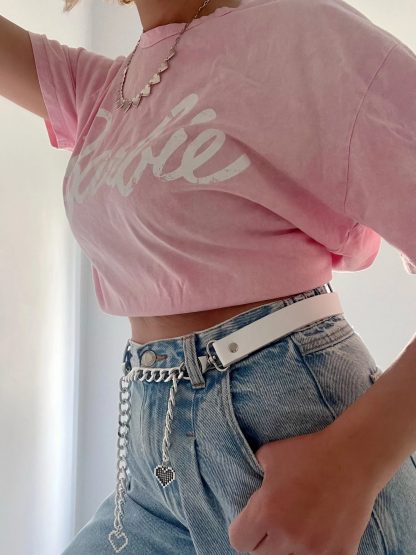 Sweet and Cool Heart Rhinestone Chain Belt - Image 5