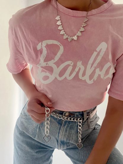 Sweet and Cool Heart Rhinestone Chain Belt - Image 3