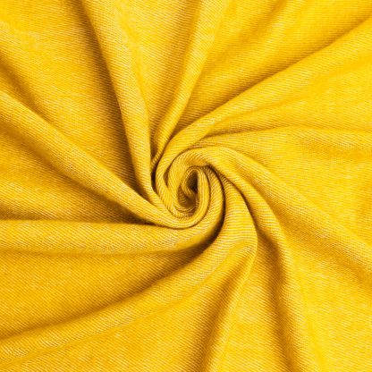 Warm yellow contrast hand-stitched throw blanket - Image 10