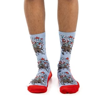 Moose alphabet themed socks