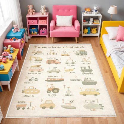 Traffic Alphabet Encyclopedia Children's Carpet - Image 5