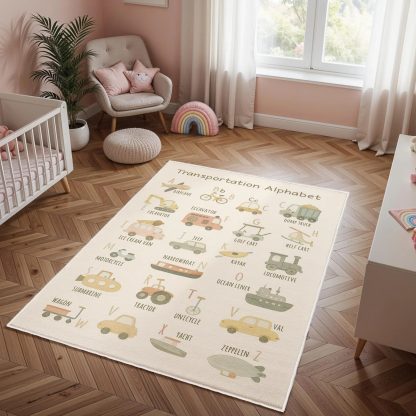 Traffic Alphabet Encyclopedia Children's Carpet - Image 4