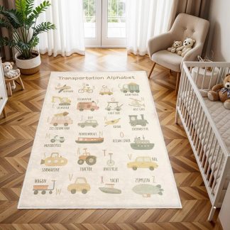 Traffic Alphabet Encyclopedia Children's Carpet