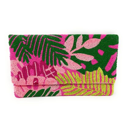 Tropical Jungle Art Handmade Beaded Holiday Bag - Image 11