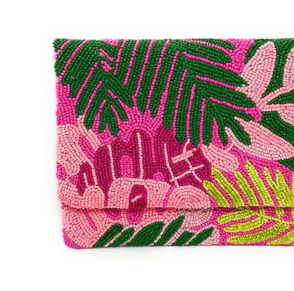 Tropical Jungle Art Handmade Beaded Holiday Bag - Image 8