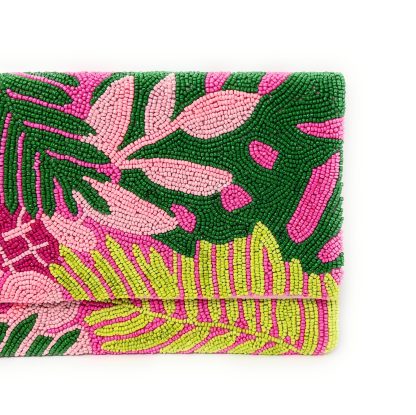 Tropical Jungle Art Handmade Beaded Holiday Bag - Image 7