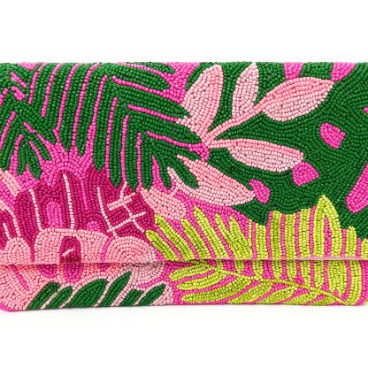Tropical Jungle Art Handmade Beaded Holiday Bag - Image 5