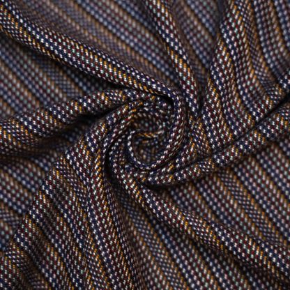 Dark brown contrasting hem blended throw blanket - Image 5