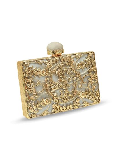 Hand-carved metal clutch - Image 3