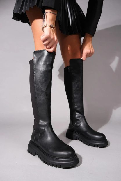 New autumn cool thick-soled long knight boots - Image 6