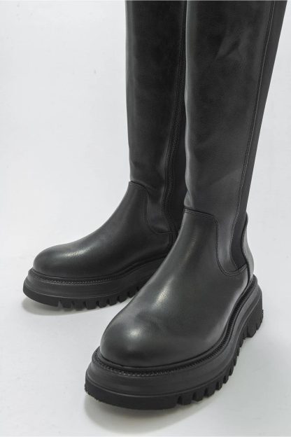 New autumn cool thick-soled long knight boots - Image 4