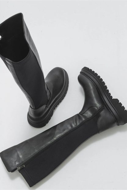 New autumn cool thick-soled long knight boots - Image 3