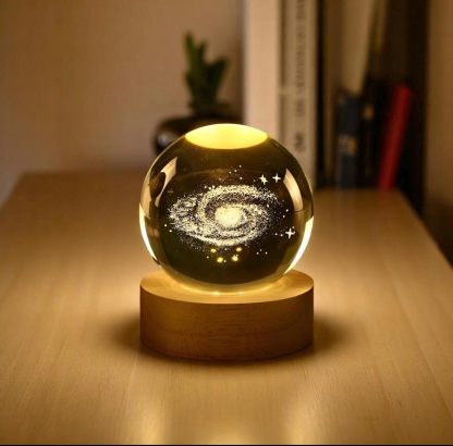 Inner-carved crystal galaxy night light ornament - Image 3
