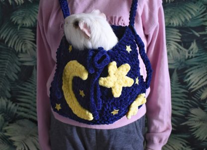 Starry Sky Fairy Tale Knitted Pet Bag - Image 8
