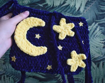 Starry Sky Fairy Tale Knitted Pet Bag - Image 7