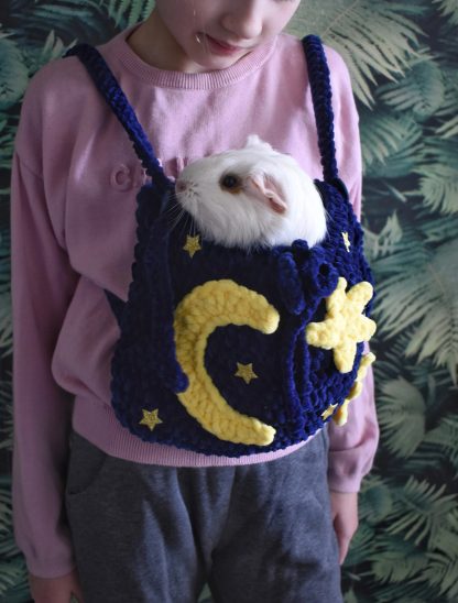 Starry Sky Fairy Tale Knitted Pet Bag - Image 3