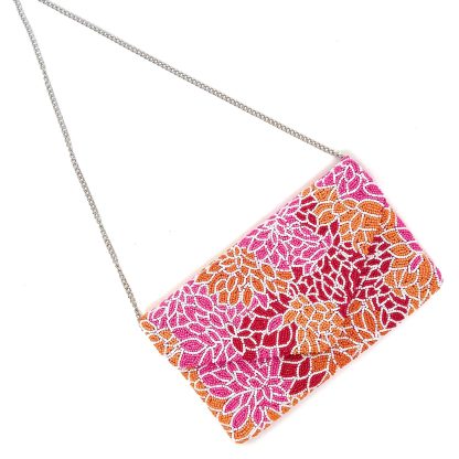 Vintage Flower Banquet Hand-Beaded Clutch - Image 6